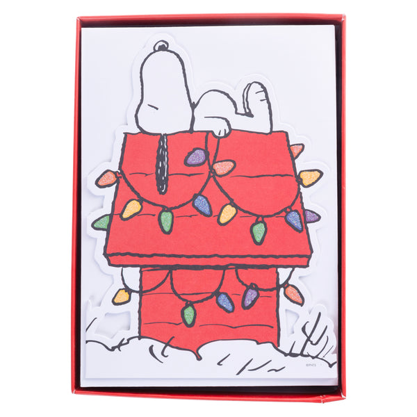 Peanuts Diecut Large Classic Holiday Boxed Card