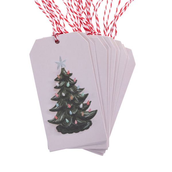 Ceramic Tree Single Holiday Gift Tags