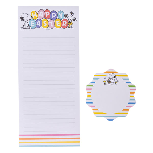 Peanuts Easter Magnetic Notepad and small notepad set