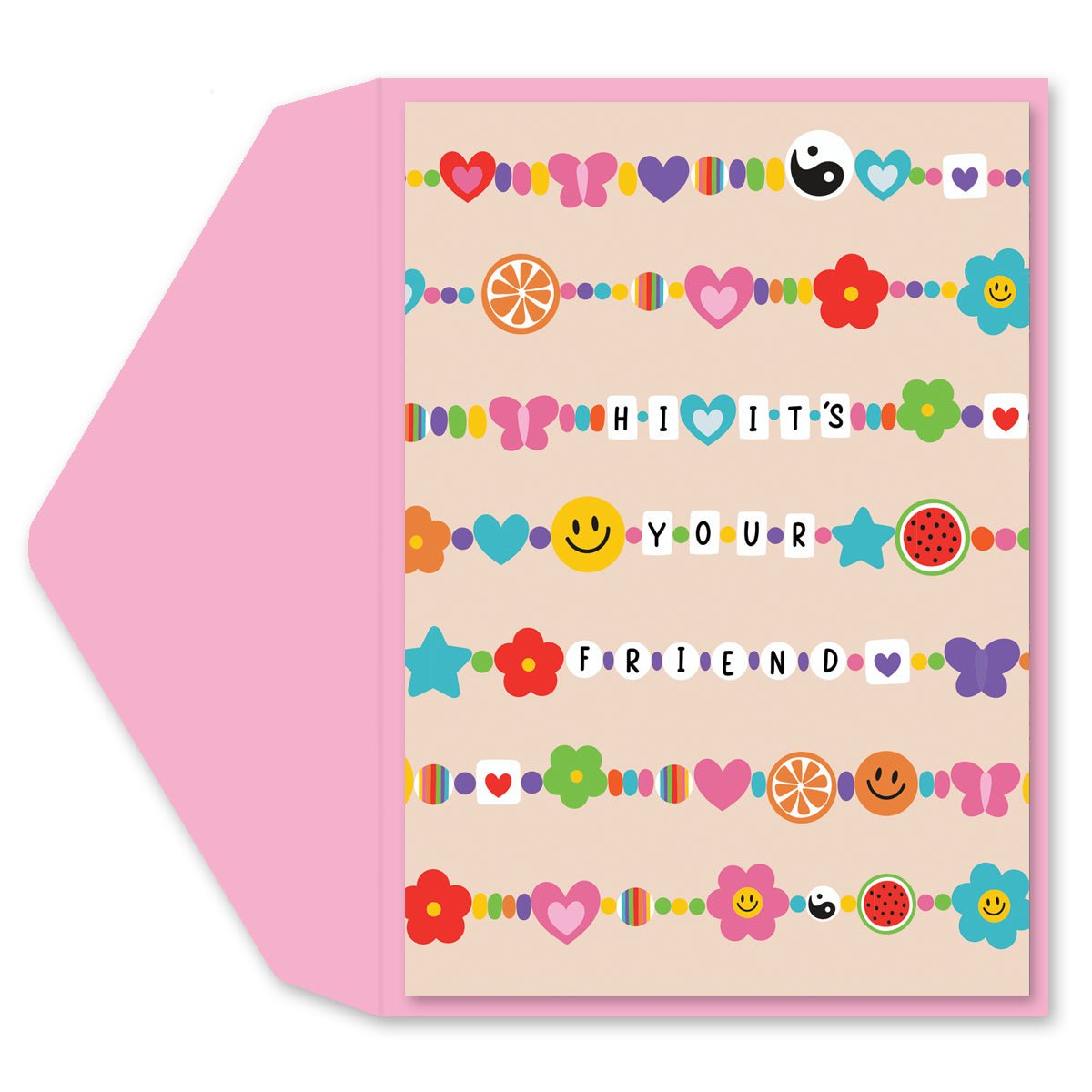 Friendship Bracelet Card | 1 ct | Multicolor | Includes Envelope – Graphique de France friendship-bracelet-card-1-ct-multicolor-includes-envelope-graphique-de-france
