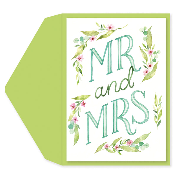 Mr. & Mrs. Wedding Card
