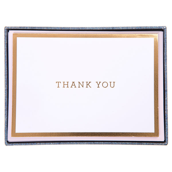 Chambray Boxed Thank You Cards