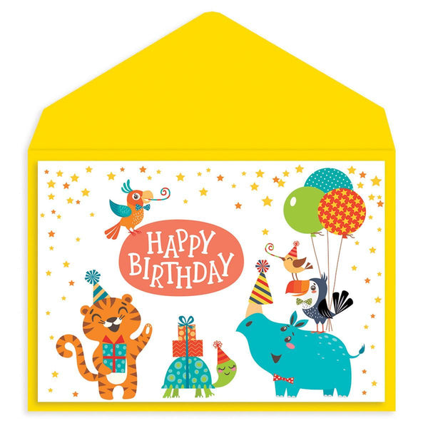 Animal Party Birthday Card