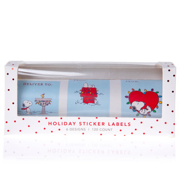 Peanuts Holiday Gift Labels Roll