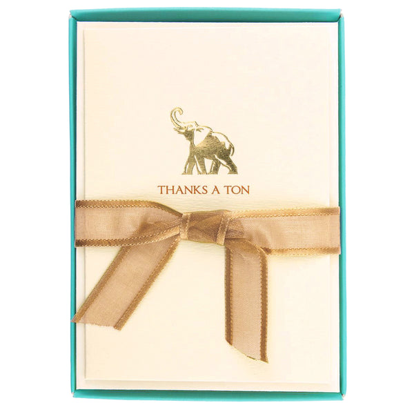 Elephant Ton La Petite Presse Boxed Thank You Cards