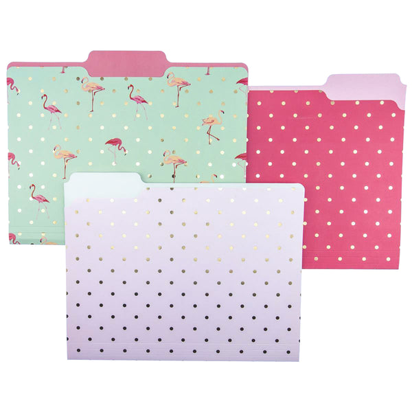 Flamingo Pink File Folder Set