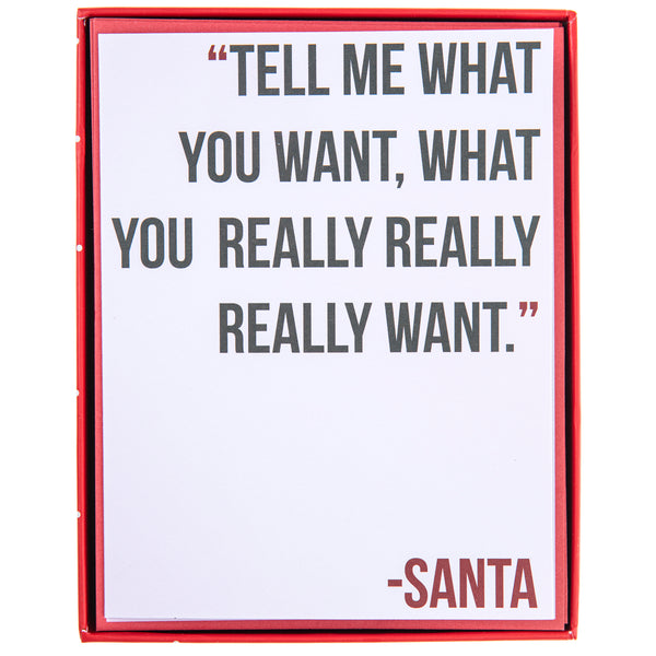 Tell Me What You Want Mid-Sized Holiday Boxed Card