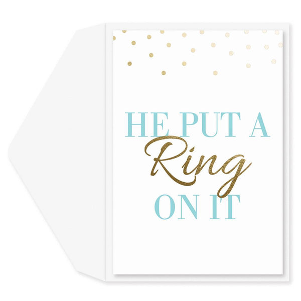 Put A Ring On It Engagement Card
