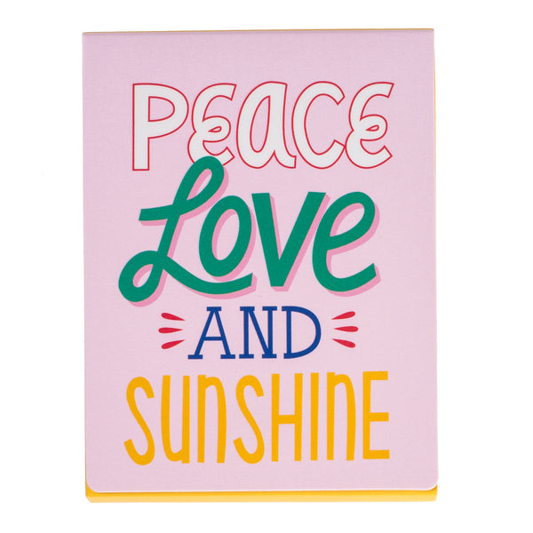 Peace Love and Sunshine Pocket Note