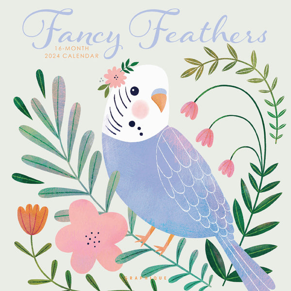 Fancy Feathers 12 x 12 Wall Calendar
