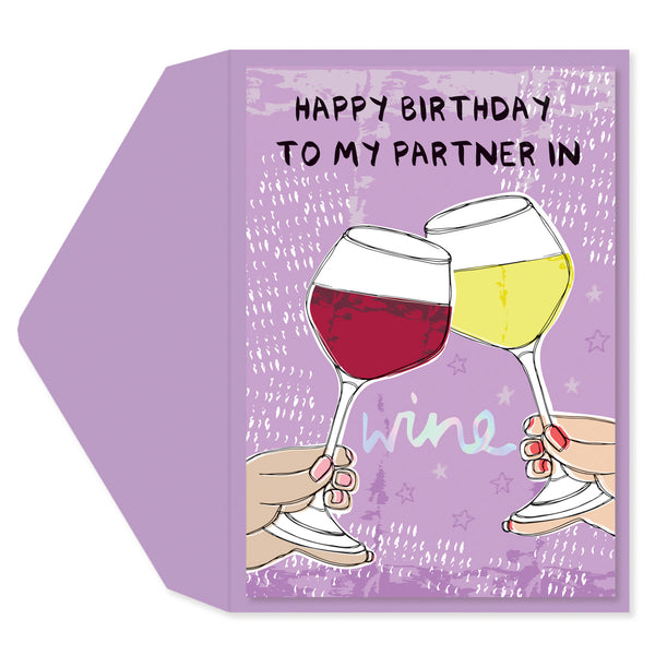 Birthday Wine Birthday Card