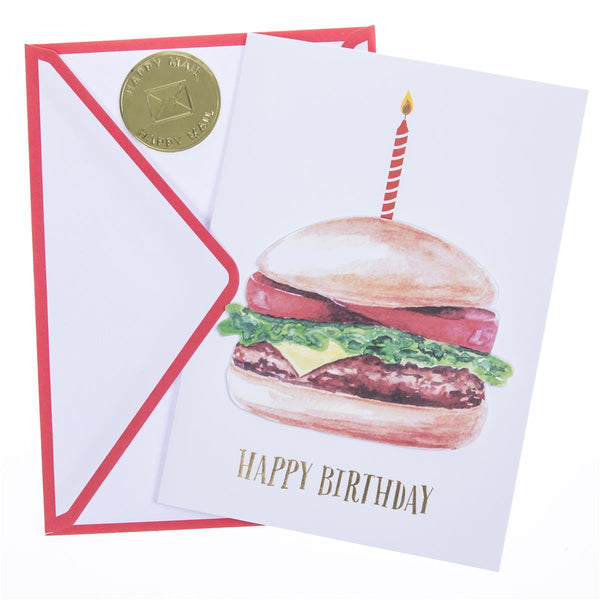 Hamburger Birthday Handmade Card
