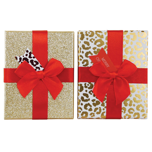 Leopard Glam Holiday Gift Card Holder Set