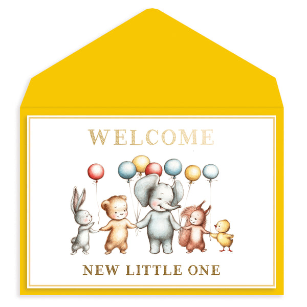 Baby Animal Friends Baby Card
