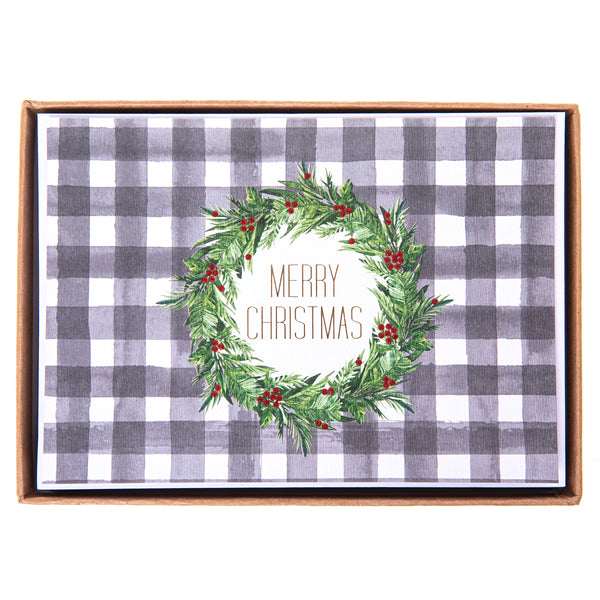 Plaid Large Classic Holiday Boxed Card