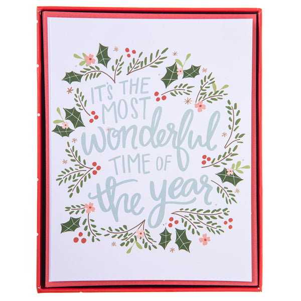 Wonderful Time Mid-Sized Holiday Boxed Card