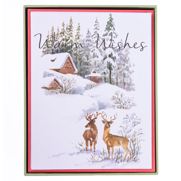 Deer Mid-Sized Holiday Boxed Card