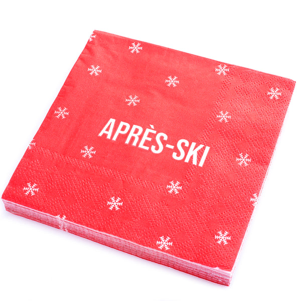 Apr√®s Ski Holiday Cocktail Napkins