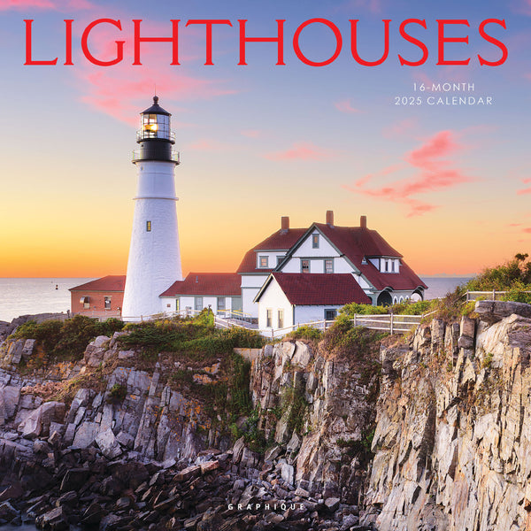 Lighthouses 12 x 12 Wall Calendar