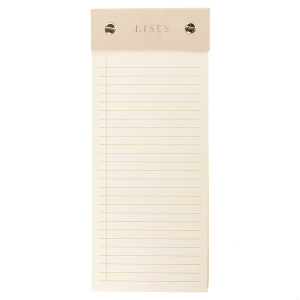 Taupe Post-Bound List Pad