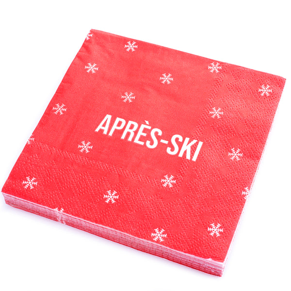 Après Ski Holiday Cocktail Napkins