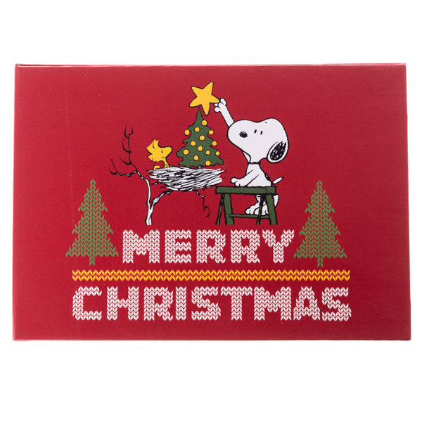 Peanuts Stitched Holiday Flip Top Boxed Card