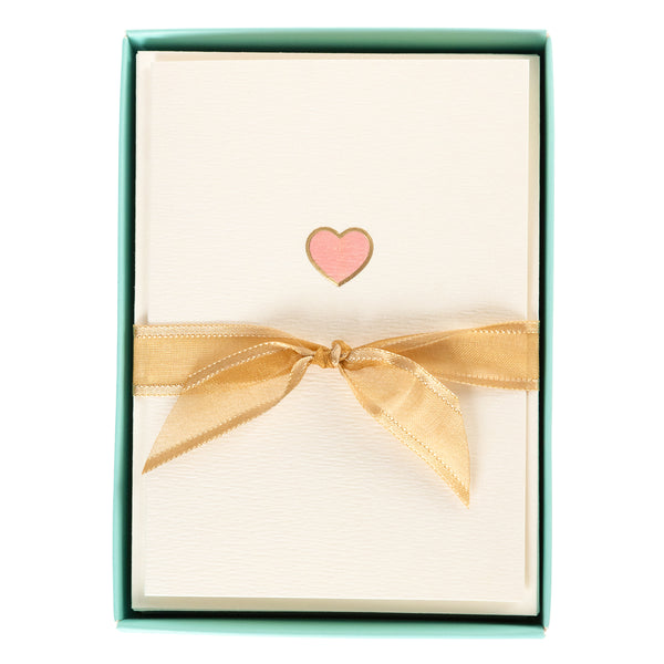 Pink Heart La Petite Presse Boxed Card