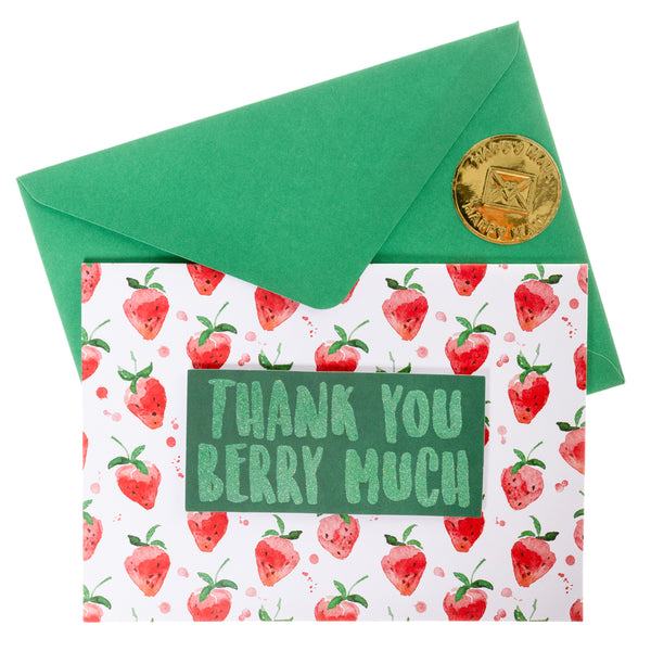 Thank You Berry Much Thank You Handmade Card