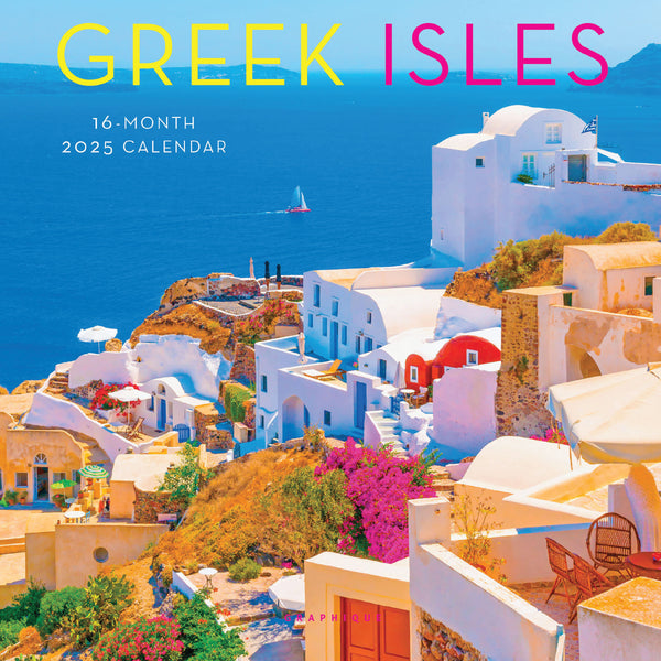 Greek Isles 7 x 7 Mini Calendar