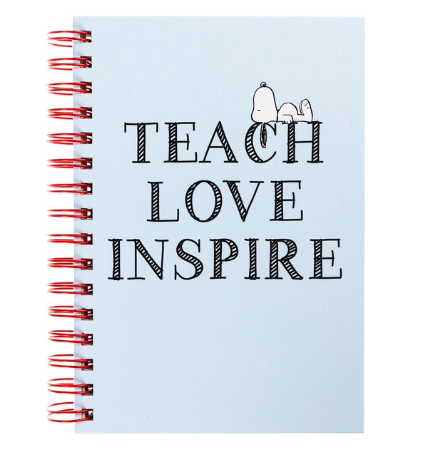 Snoopy Teacher 6 x 8 Spiral Hard Cover Journal