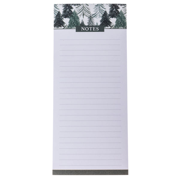 Green Tree Forest Holiday Magnetic Notepad