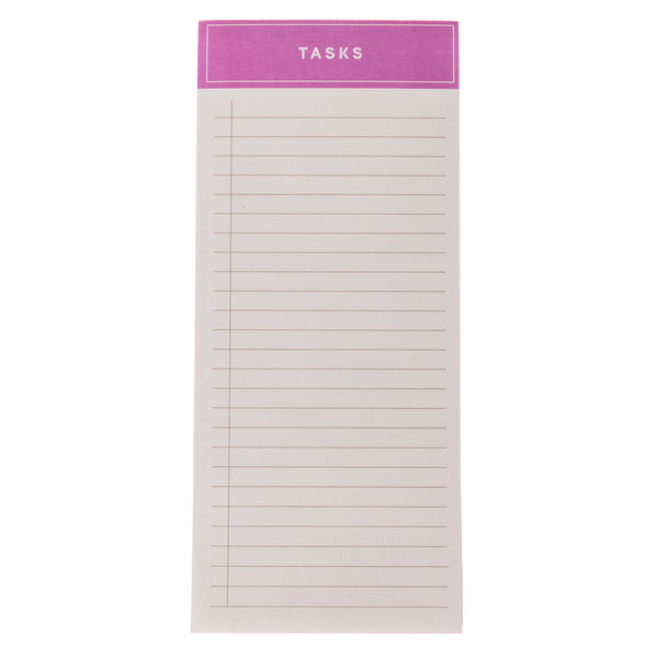 Pink Grid Magnetic Notepad