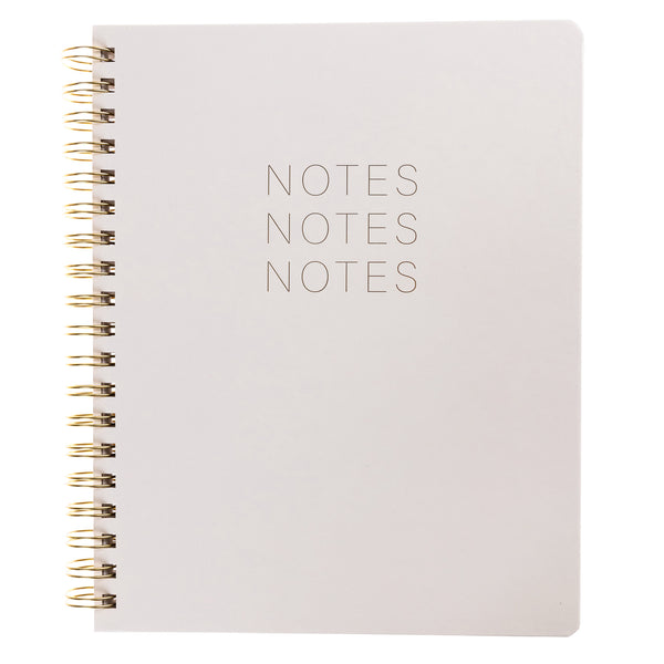 Taupe 8x10 Hardbound Spiral Notebook