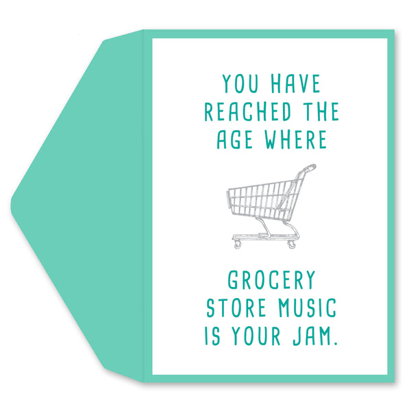 Grocery Store Music Greeting Card