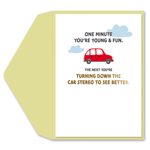 Car Stereo Greeting Card