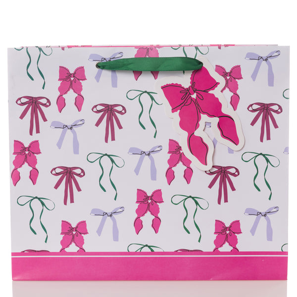 Bow Pattern Large Landscape Gift Bag