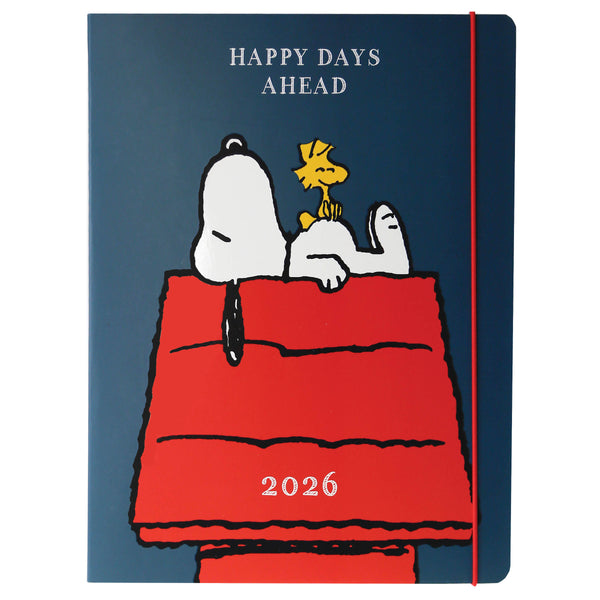 Snoopy On House 8 x 10 18-Month Monthly Planner
