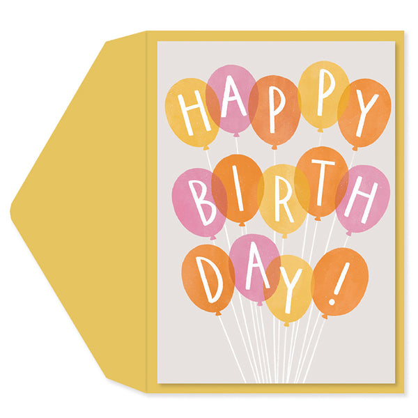 Balloons Birthday Card