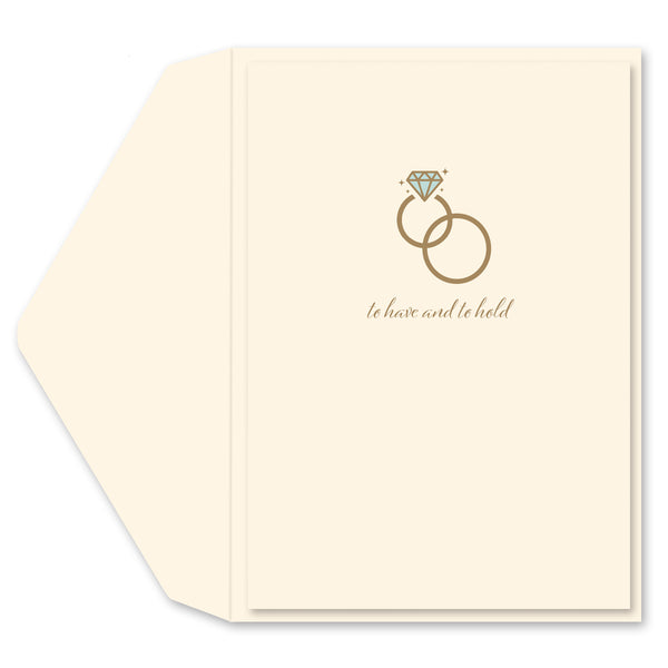 To Hold Rings Wedding Card