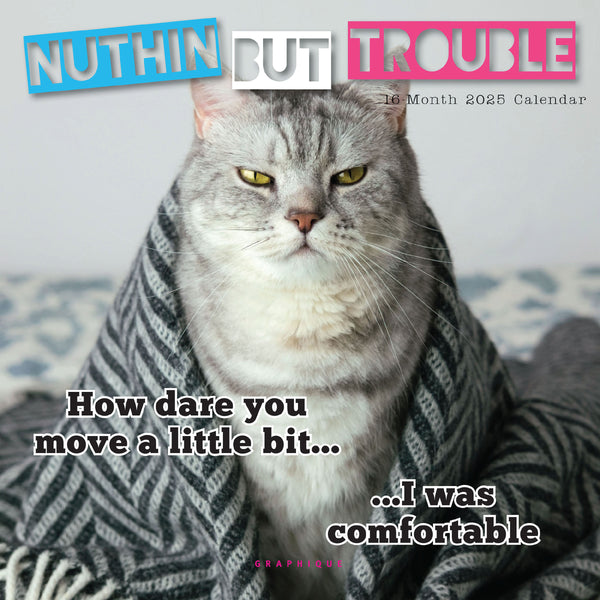 Nuthin' But Trouble 7 x 7 Mini Calendar