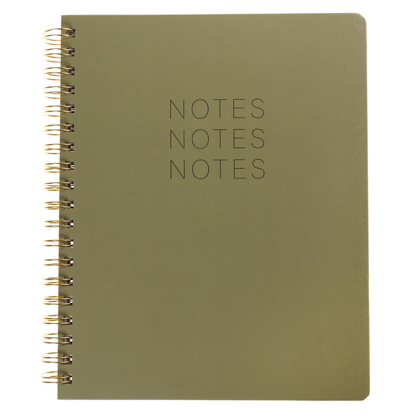 Green 8x10 Hardbound Spiral Notebook