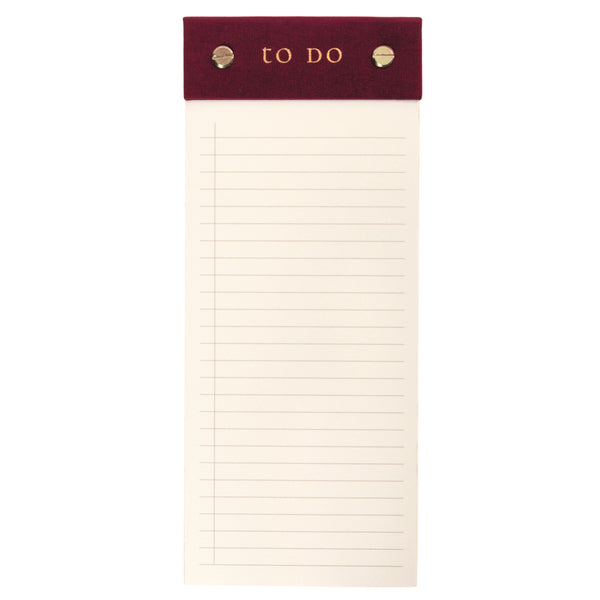 Plum Red Post-Bound List Pad