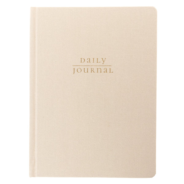 Cream 6 x 8 Fabric-Covered Journal