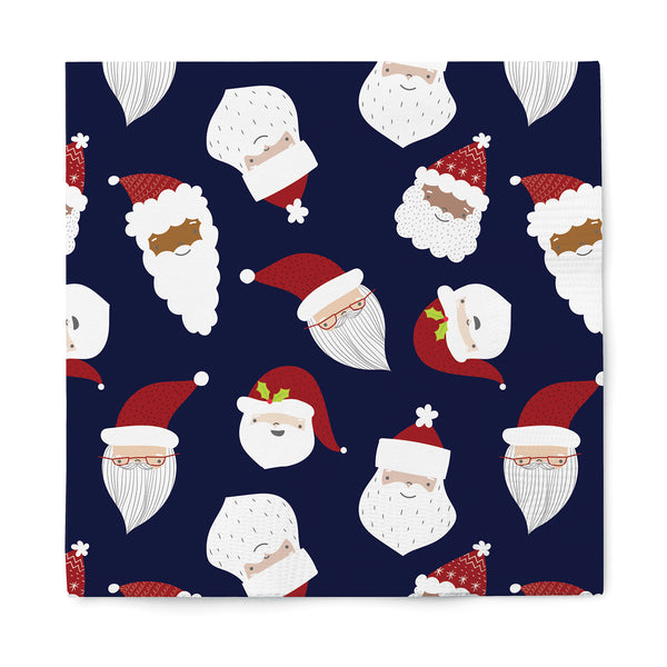 Santa Pattern Holiday Cocktail Napkins