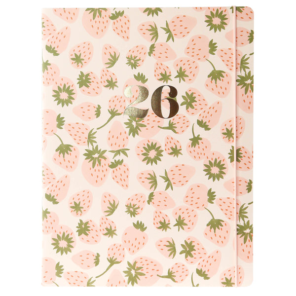Strawberry 8 x 10 18-Month Monthly Planner
