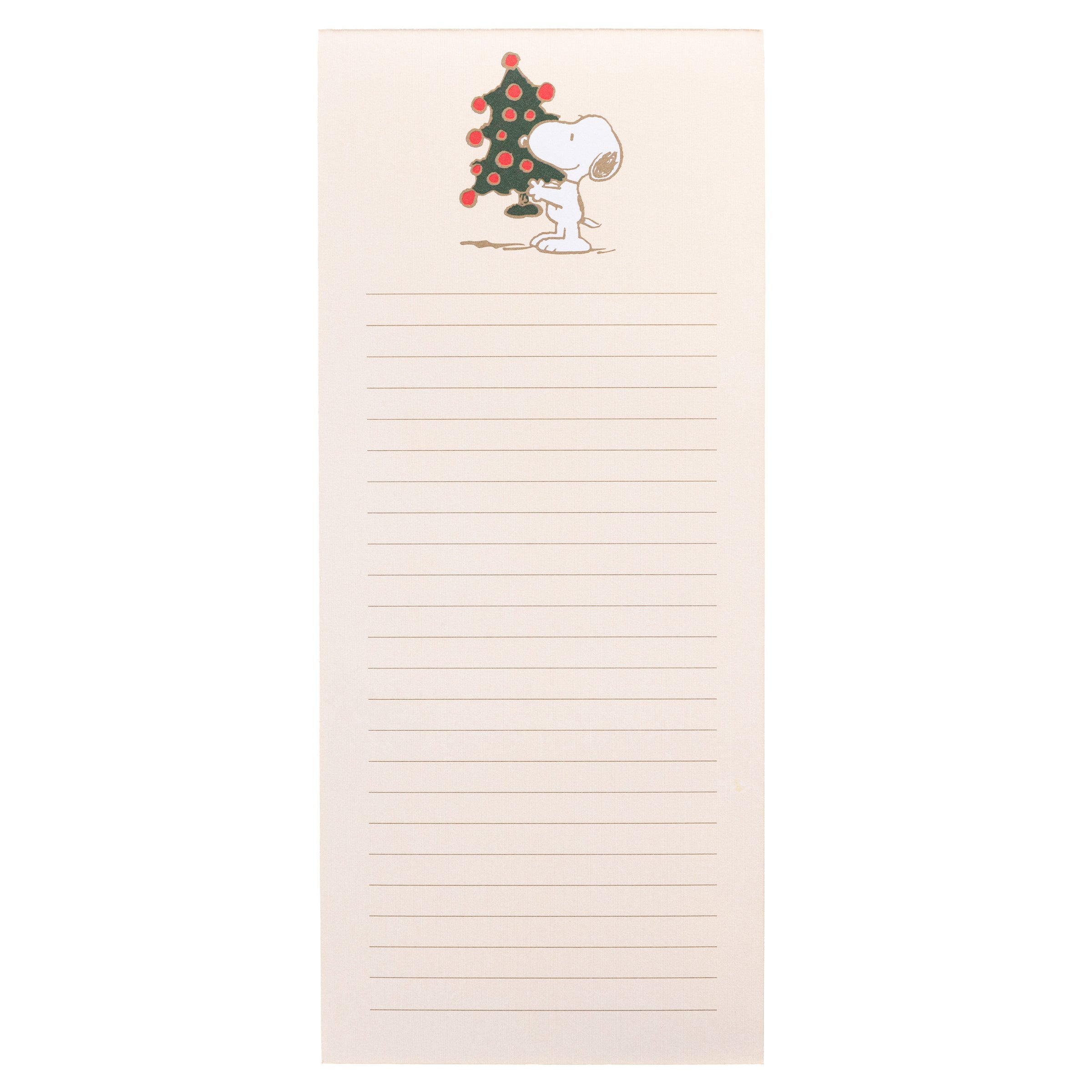 Peanuts® Tree Holiday List Pad – Graphique de France