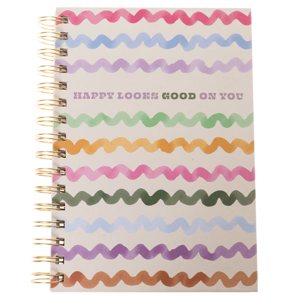 Squiggles 6 x 8 Spiral Hard Cover Journal