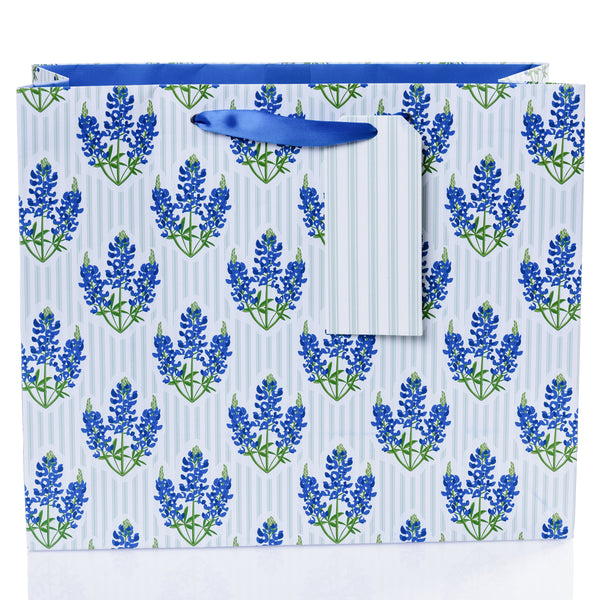 Blue Bonnet Floral Large Landscape Gift Bag