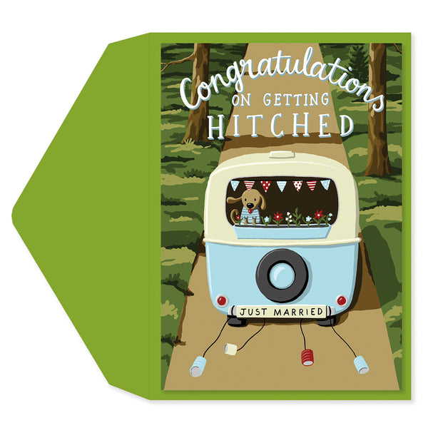 Hitched Wedding Card