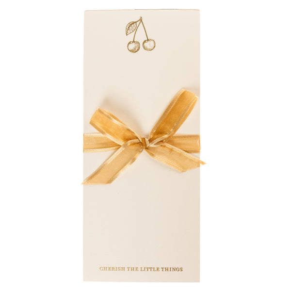 La Petite Presse Collection Cherries La Petite Presse Gold Foil List Pad